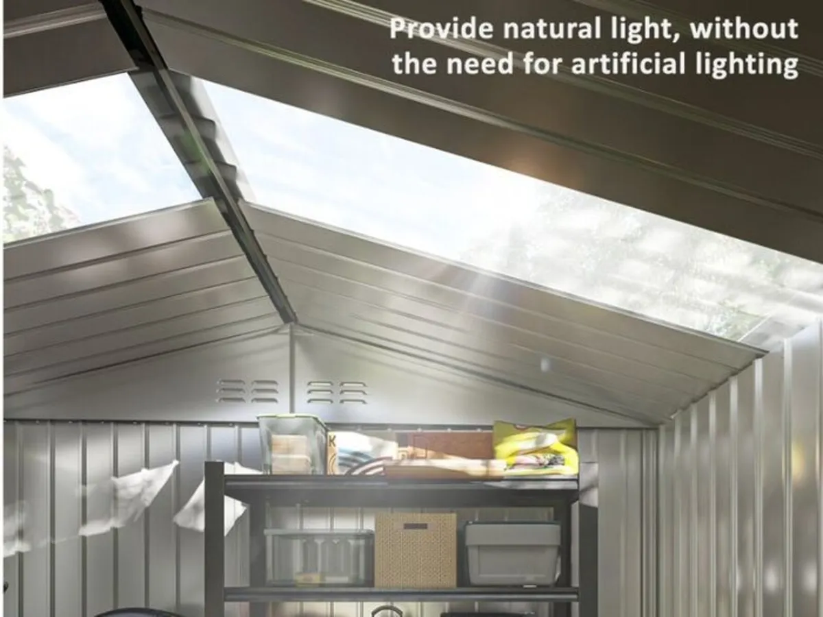 Metal Shed Skylight & Floor Frame 9.1 X 6.4 ft - Image 3