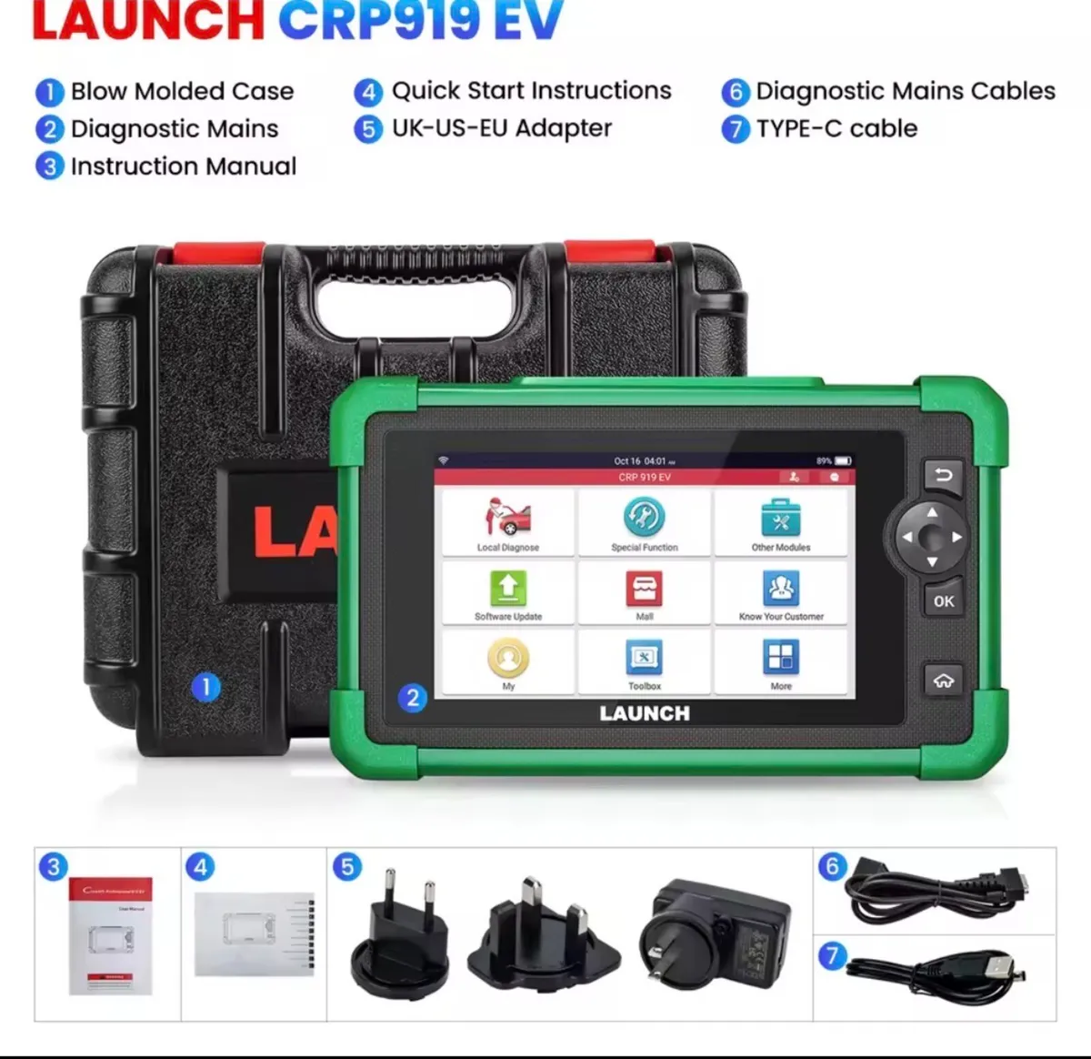 LAUNCH X431 CRP919 EV Advanced Diagnostic tool - Image 3