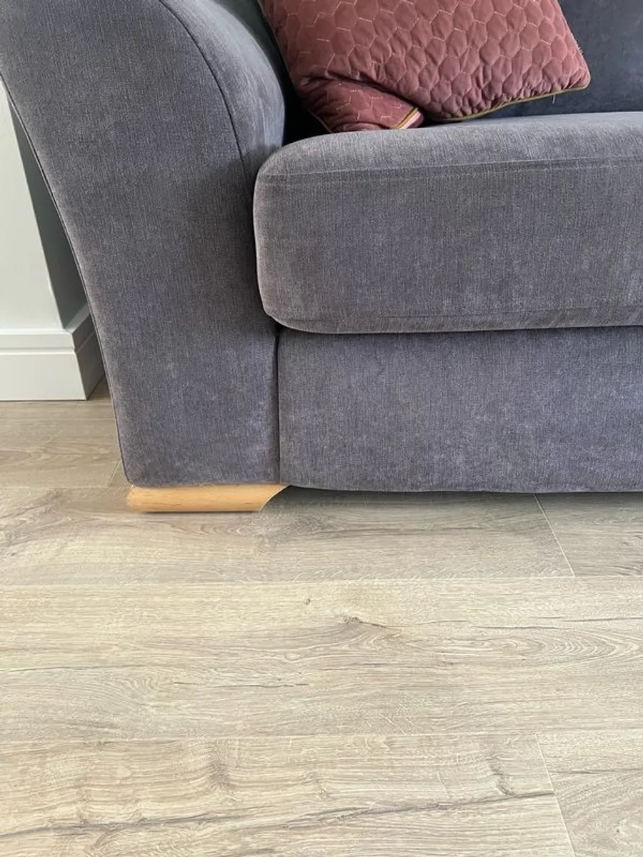 2 seater x 2 purple couches - Image 2
