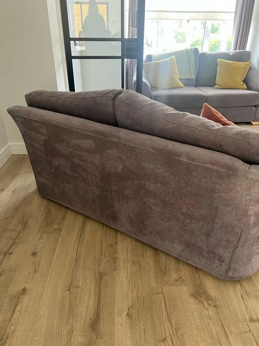 2 seater x 2 purple couches - Image 3