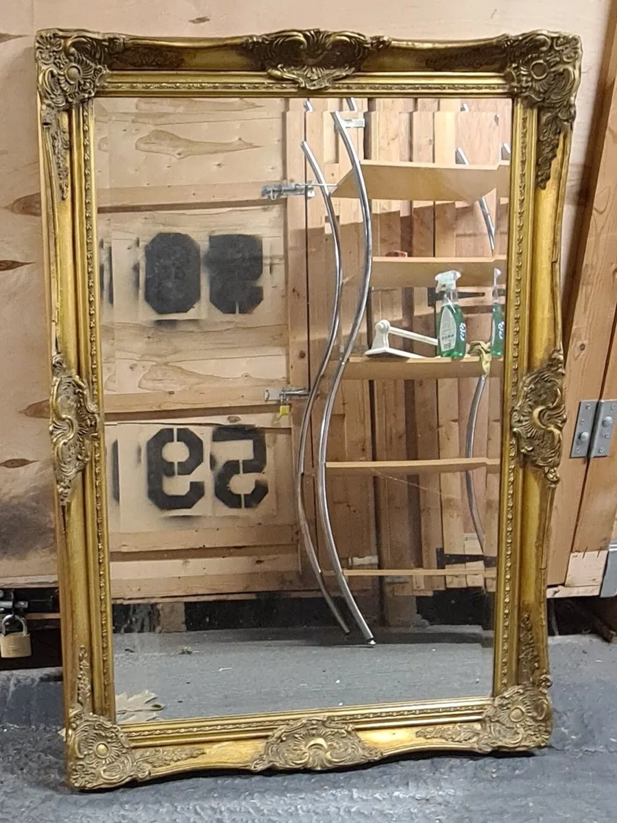 Classic Ornate Gold Wall Mirror (Baroque Style) - Image 1