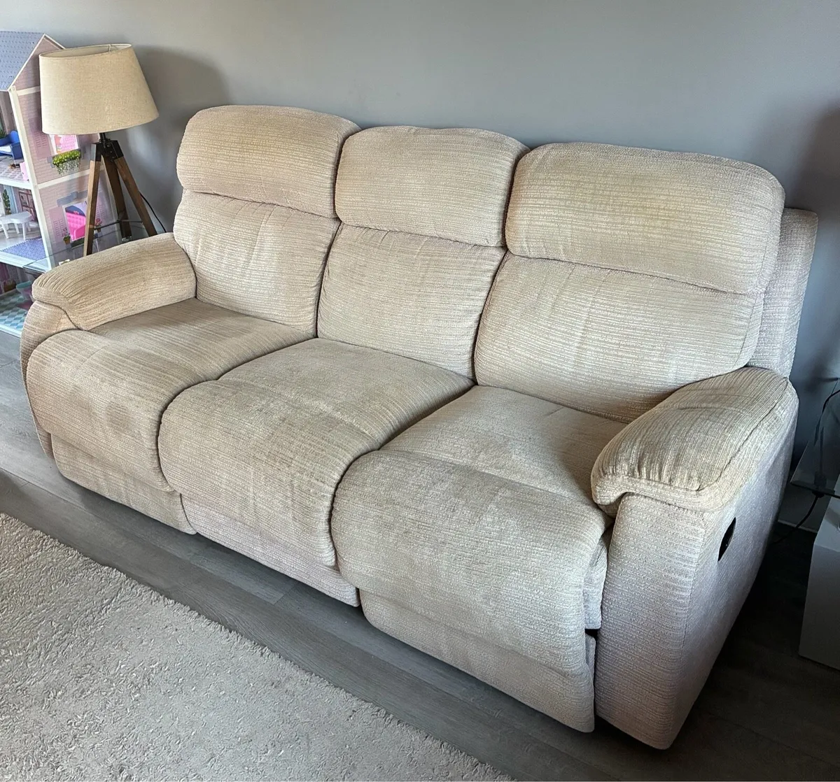 3-piece recliner suite: 3 + 2-seaters + armchair - Image 2