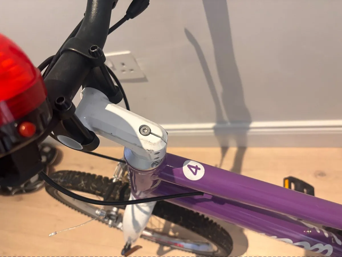 Woom 4 bike purple for sale - Image 3
