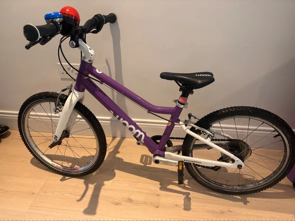 Woom 4 bike purple for sale - Image 4
