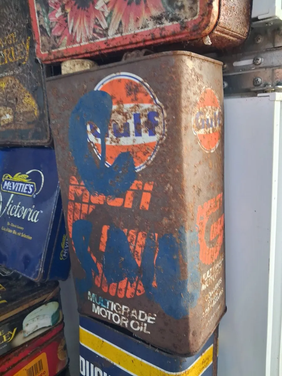 Vintage Oil Tins & Biscuit Tins. - Image 2