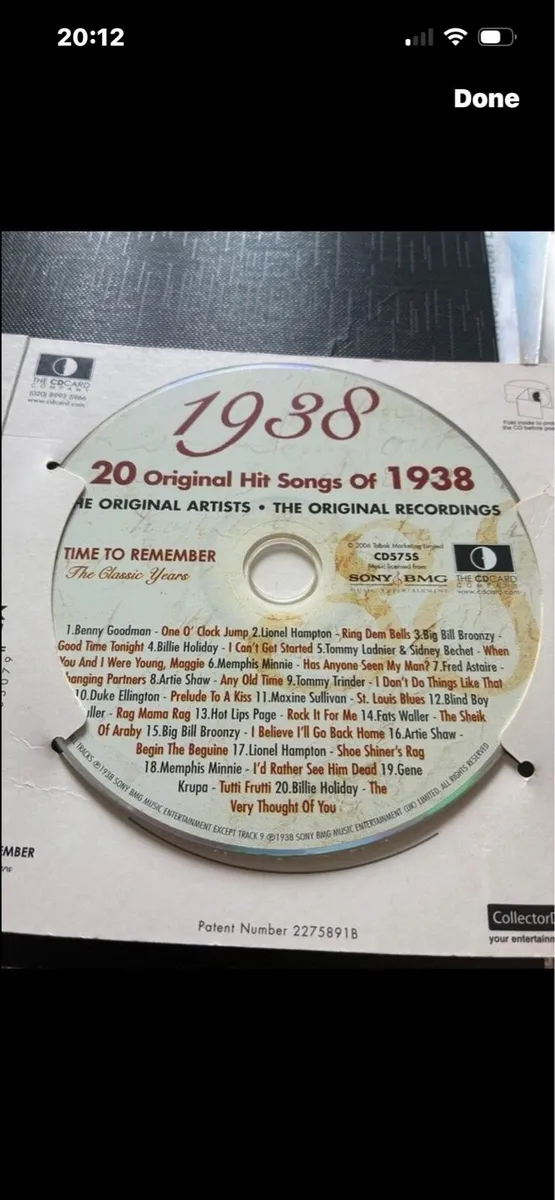 1938 Original Song Hits CD - Image 3