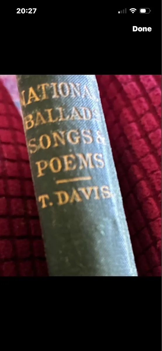 National Ballads Songs & Poems- T Davis 1869 - Image 1