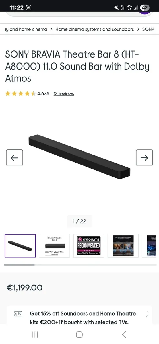 Sony BRAVIA THEATRE BAR 8 DOLBY ATMOS - Image 4