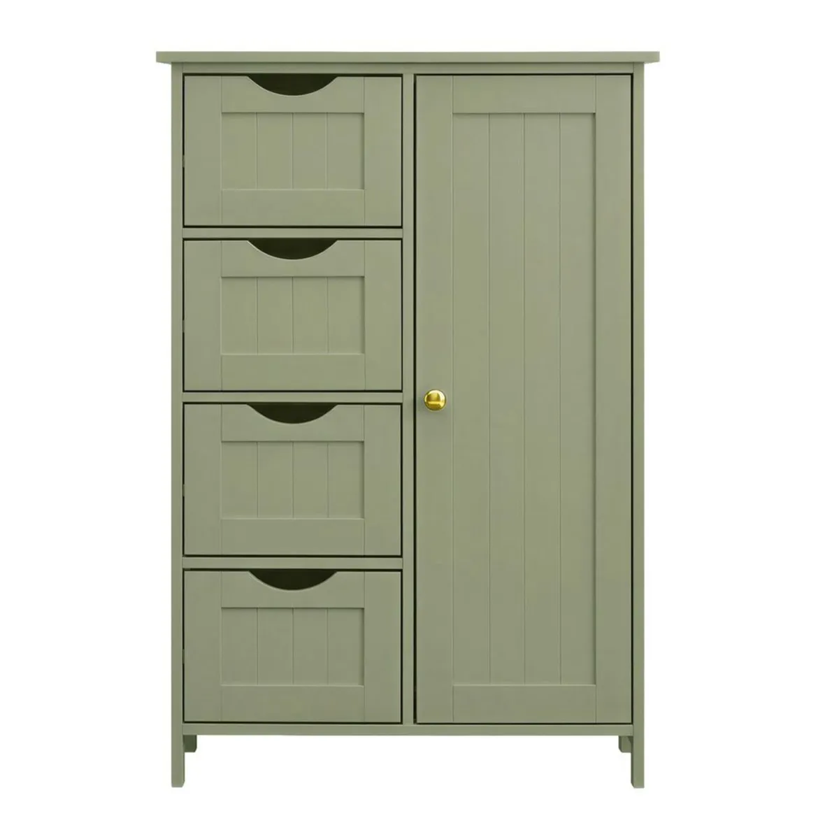 Bathroom Storage Cabinet with Drawers Muted Sage G - Image 2