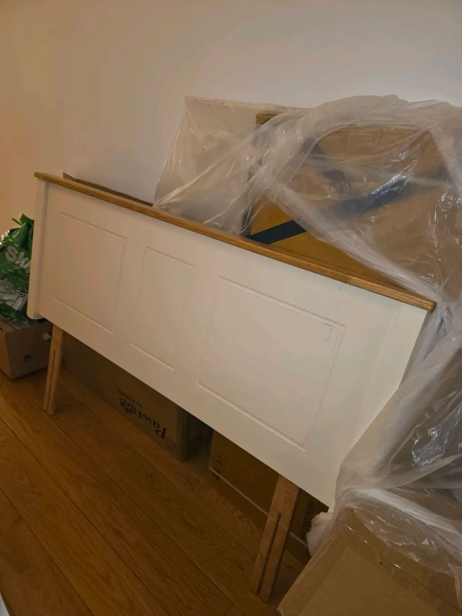 Double bed headboard for free off white