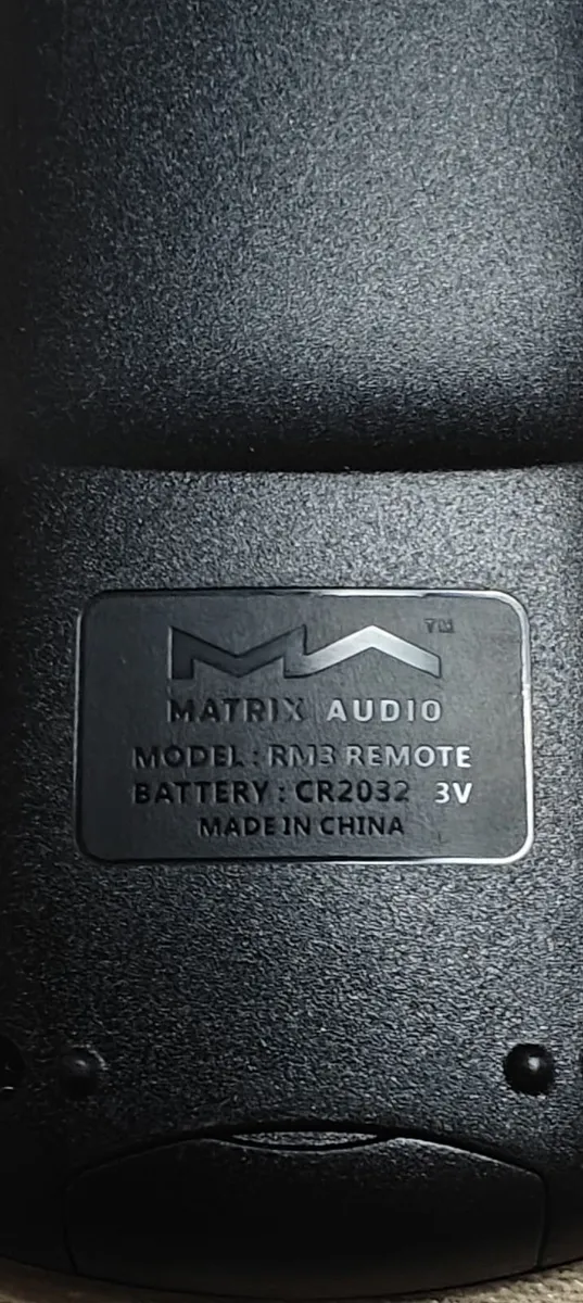 Matrix Audio DAC pro RM 2 remote controle - Image 3