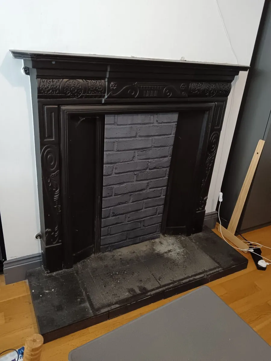 Cast iron fireplace