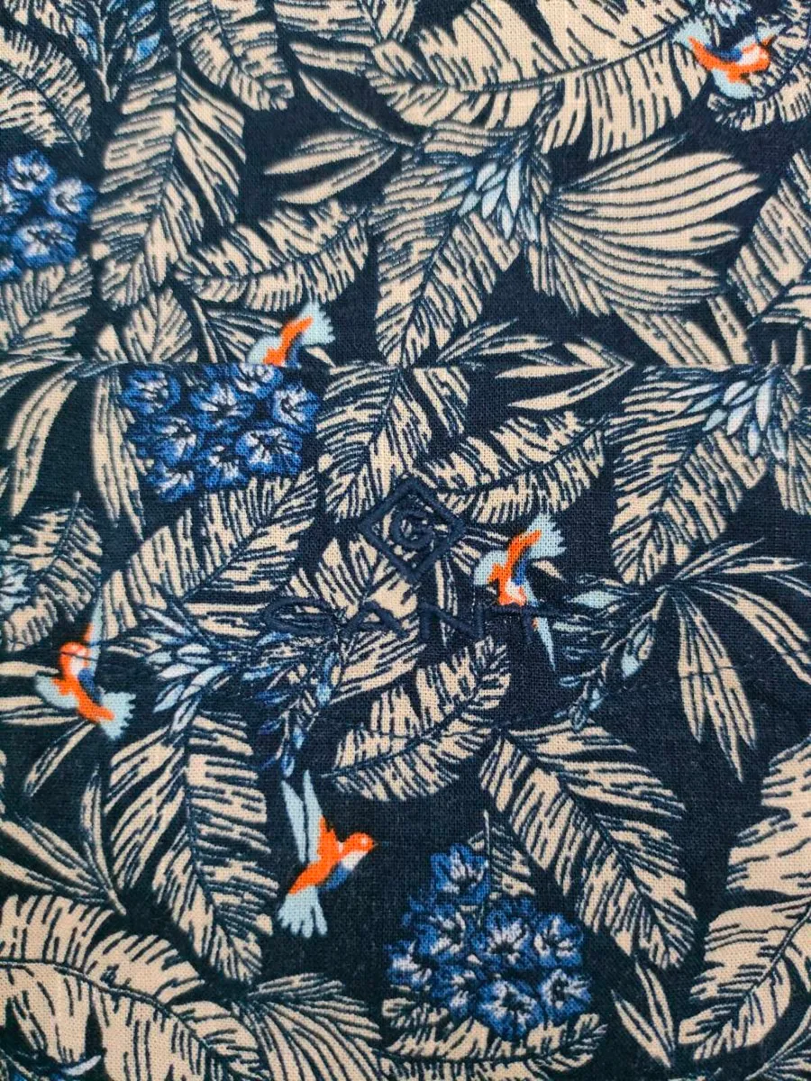 Gant Button Down Floral Patterned Shirt Mens M - Image 3