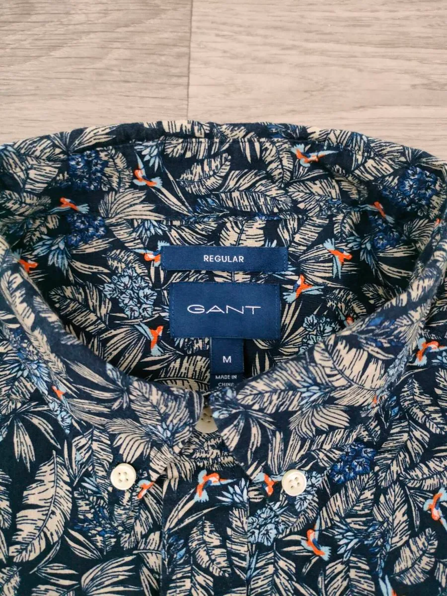 Gant Button Down Floral Patterned Shirt Mens M - Image 4