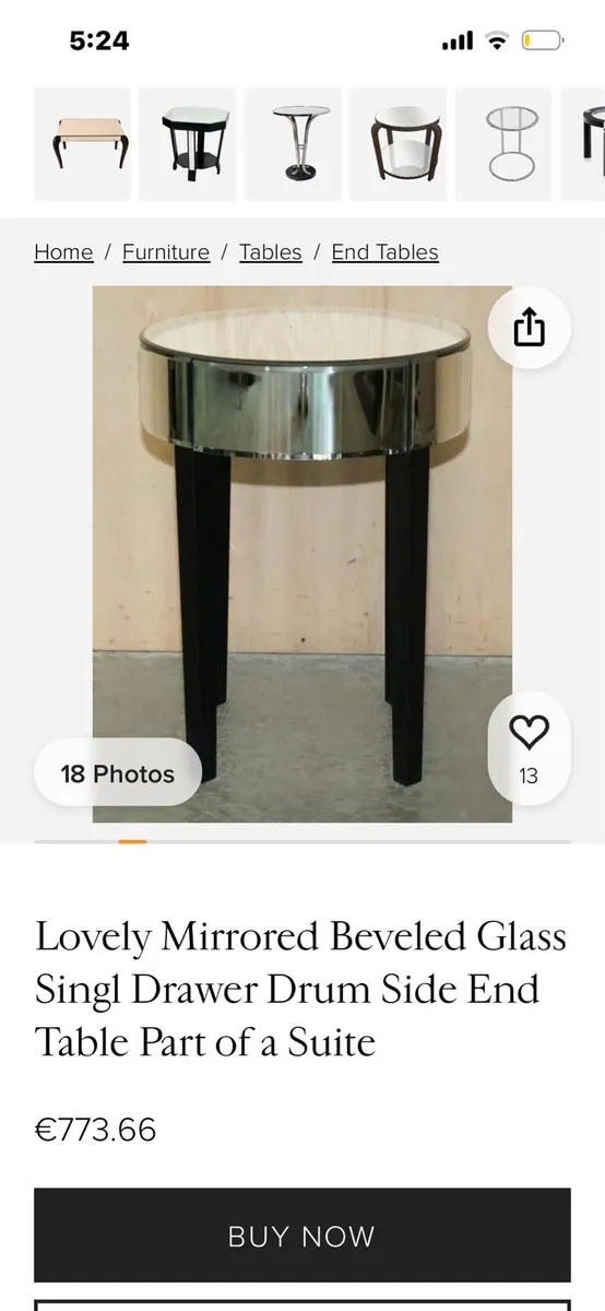 2 mirrors side tables - Image 2