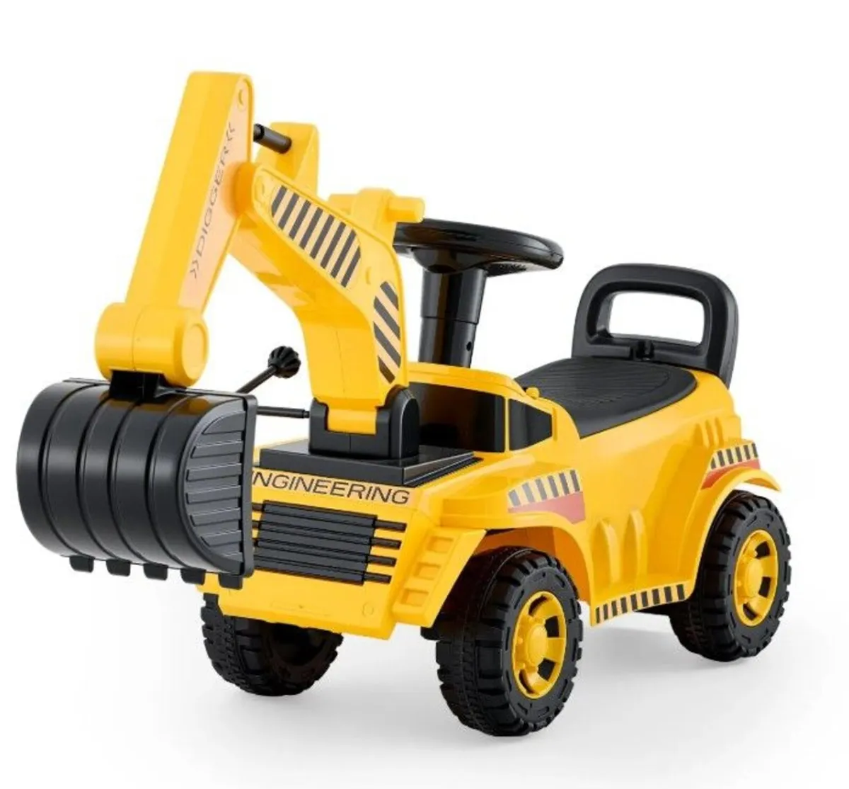 Ride On Excavator Digger for Toddlers with Helmet - Image 3