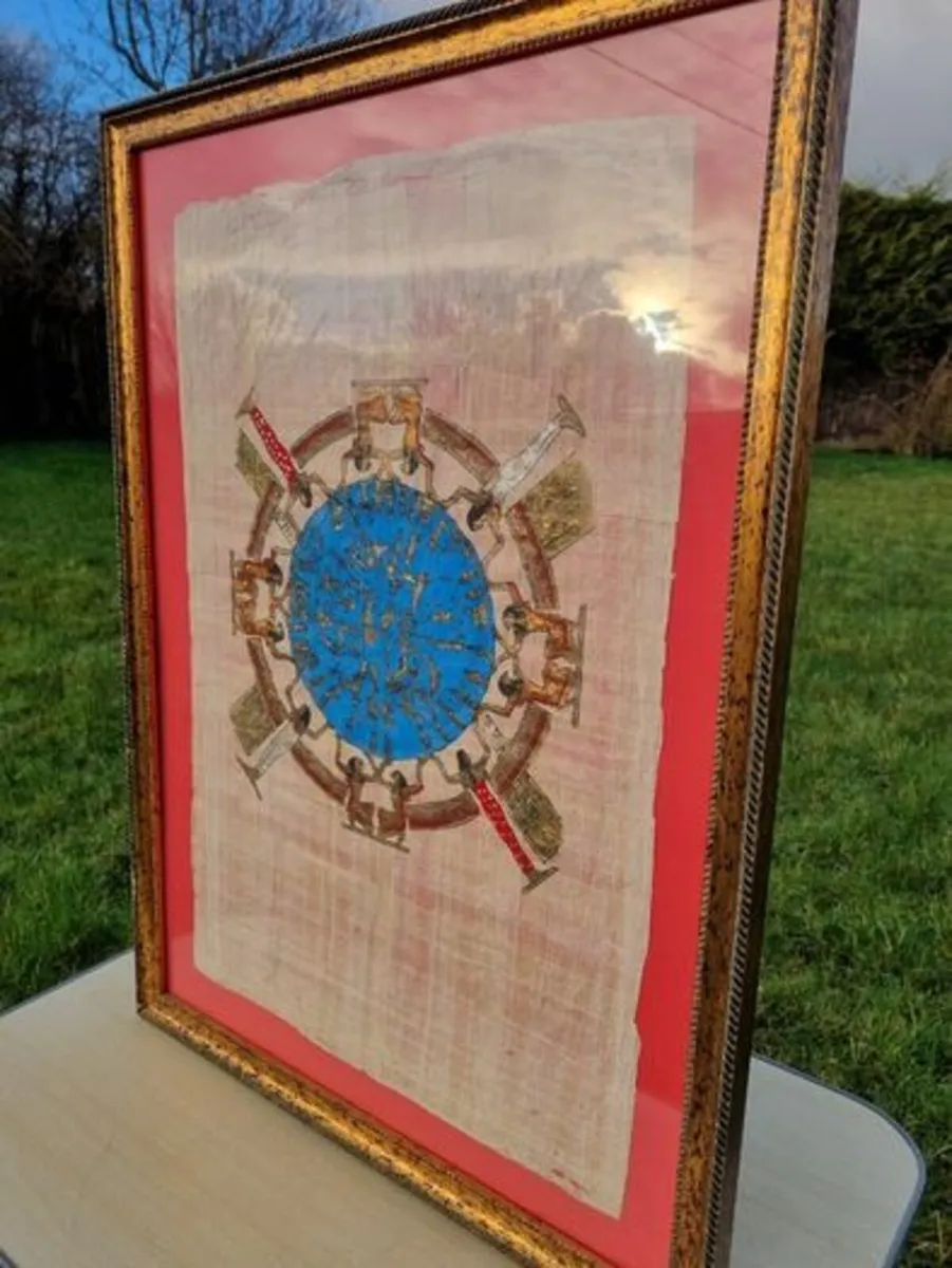 Egyptian Art Vintage Papyrus Handmade - Image 4