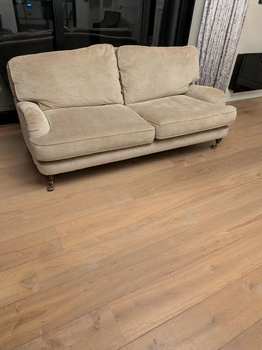 Laura Ashley Three-Person Sofa (Cream/Beige) - Image 2