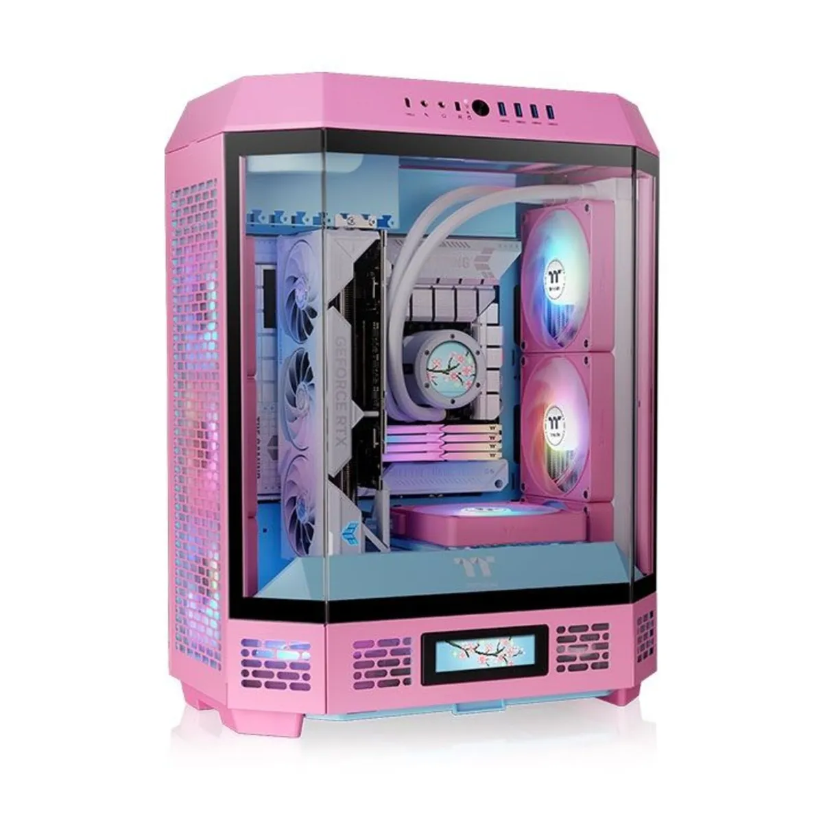 Thermaltake The Tower 600 Mid Tower Case Pink - Image 2