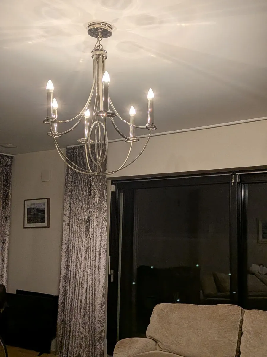 Endon Whistle 6-Light Pendant Chandelier - Image 2