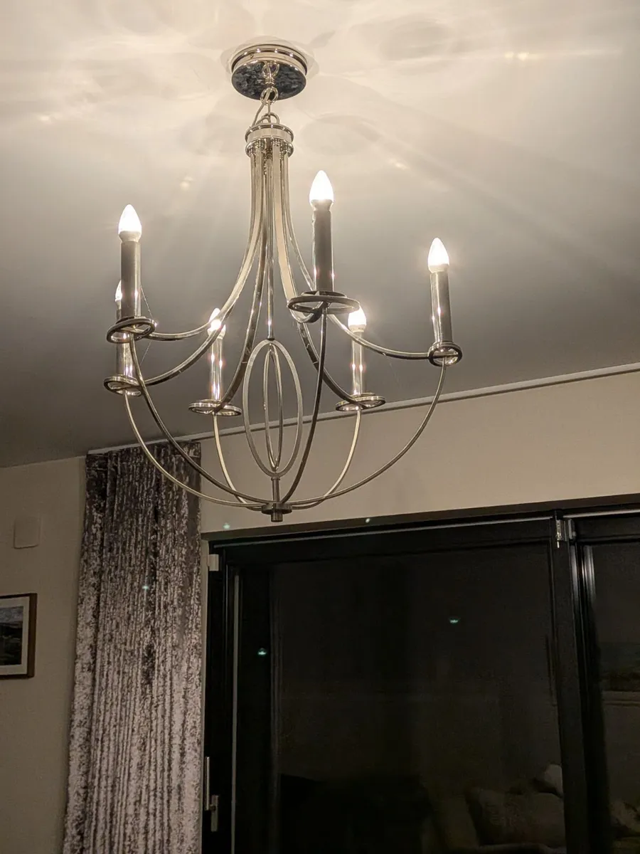 Endon Whistle 6-Light Pendant Chandelier - Image 1