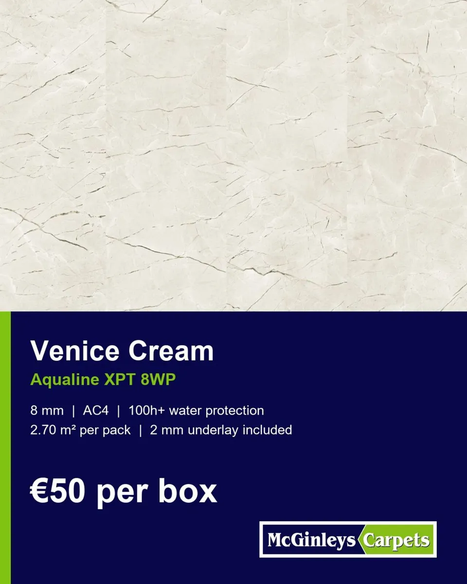 Marble Look Click Flooring Aqualine - Image 1