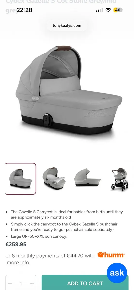 Cybex Balios Bassinet - Image 2