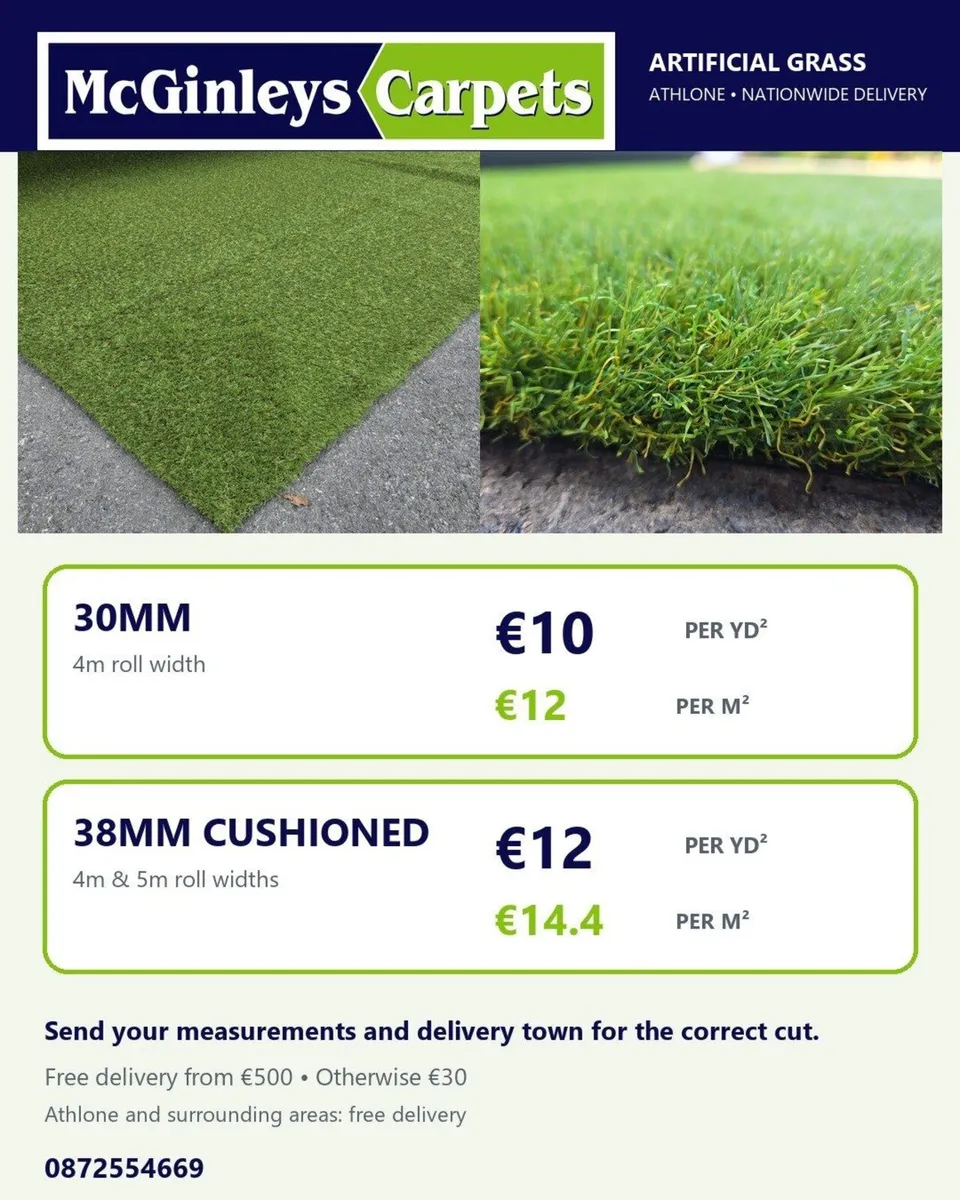 Natural Looking Artificial Grass Cut to Size - Image 1
