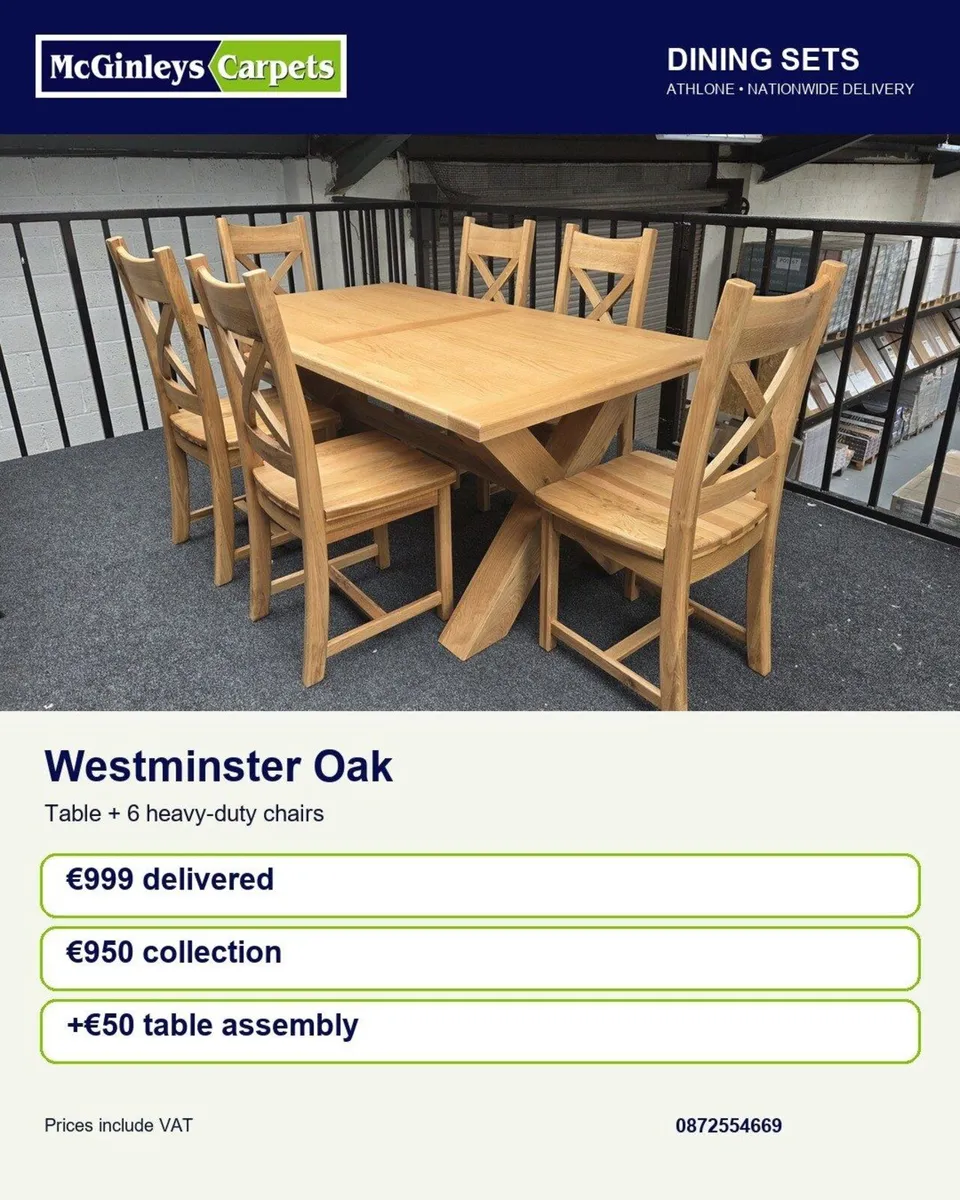 Westminster Dining Set Delivered - Image 1