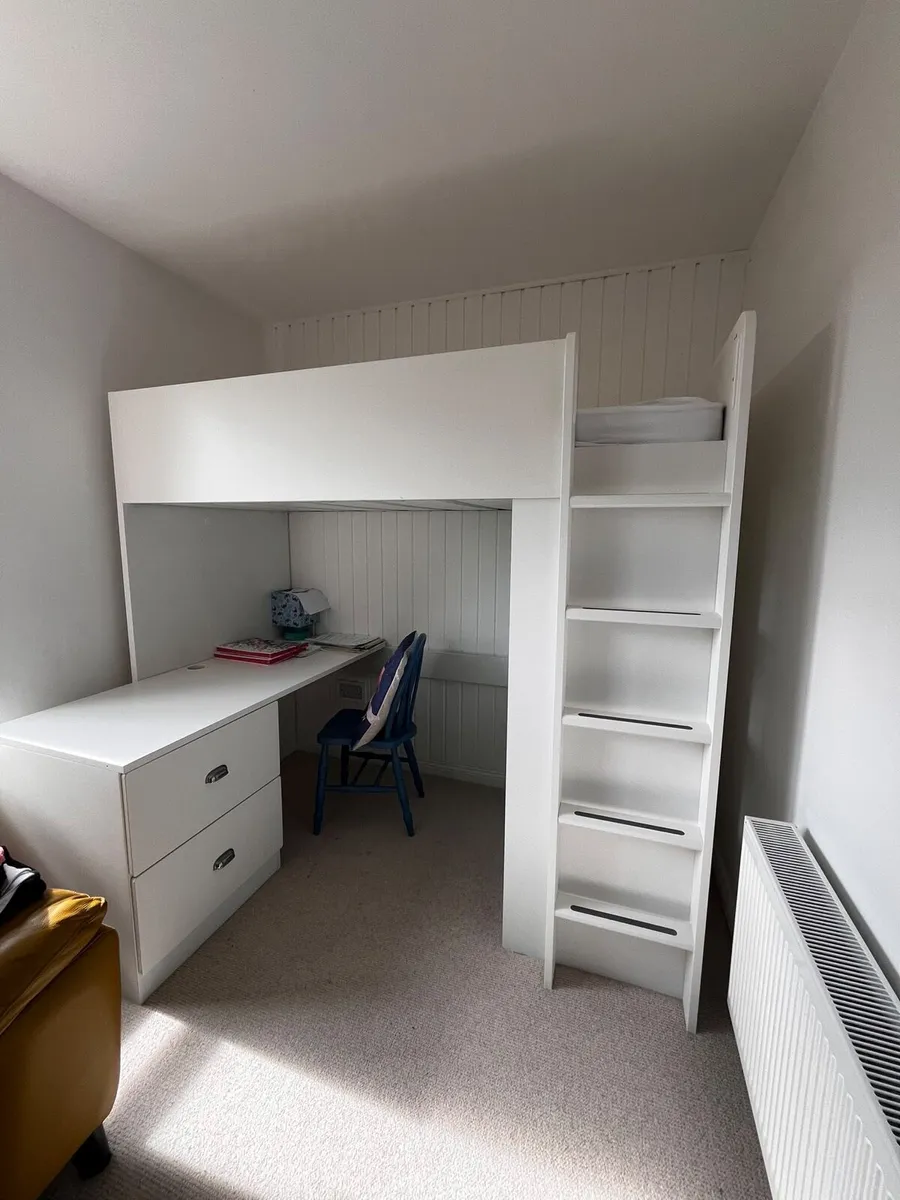 Bed with desk - Image 2