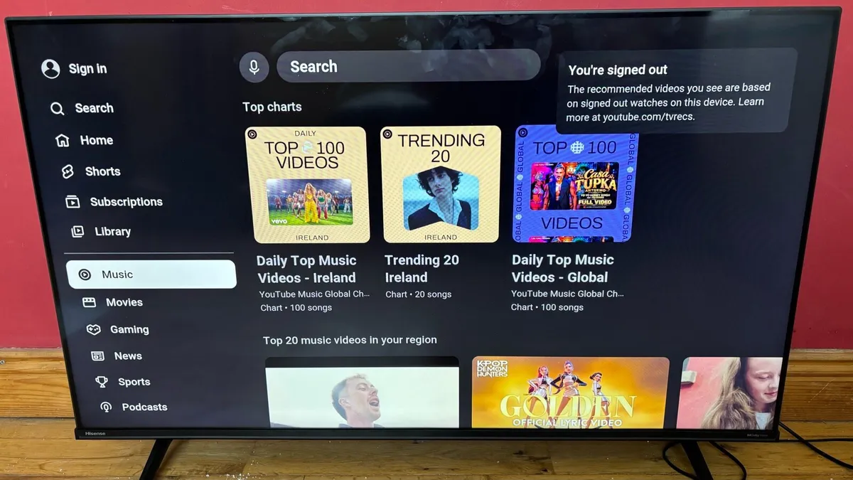 43” 4K Hisense TV with VIDAA Smart OS - Image 3