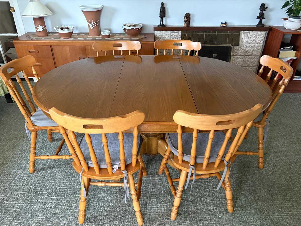 Extending Dining Table & 6 Chairs - Image 1