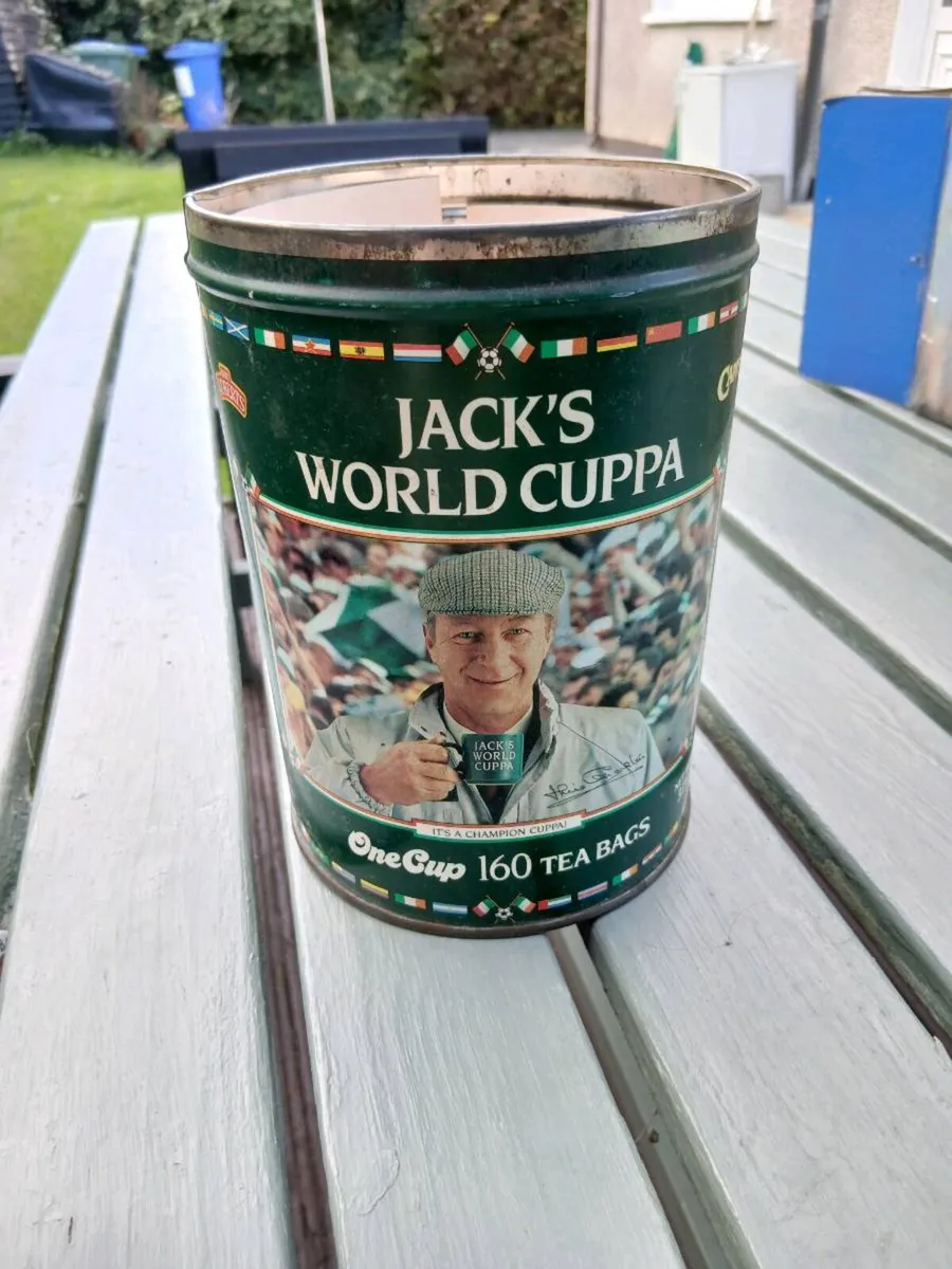 Jack Charlton World Cuppa tin - Image 1