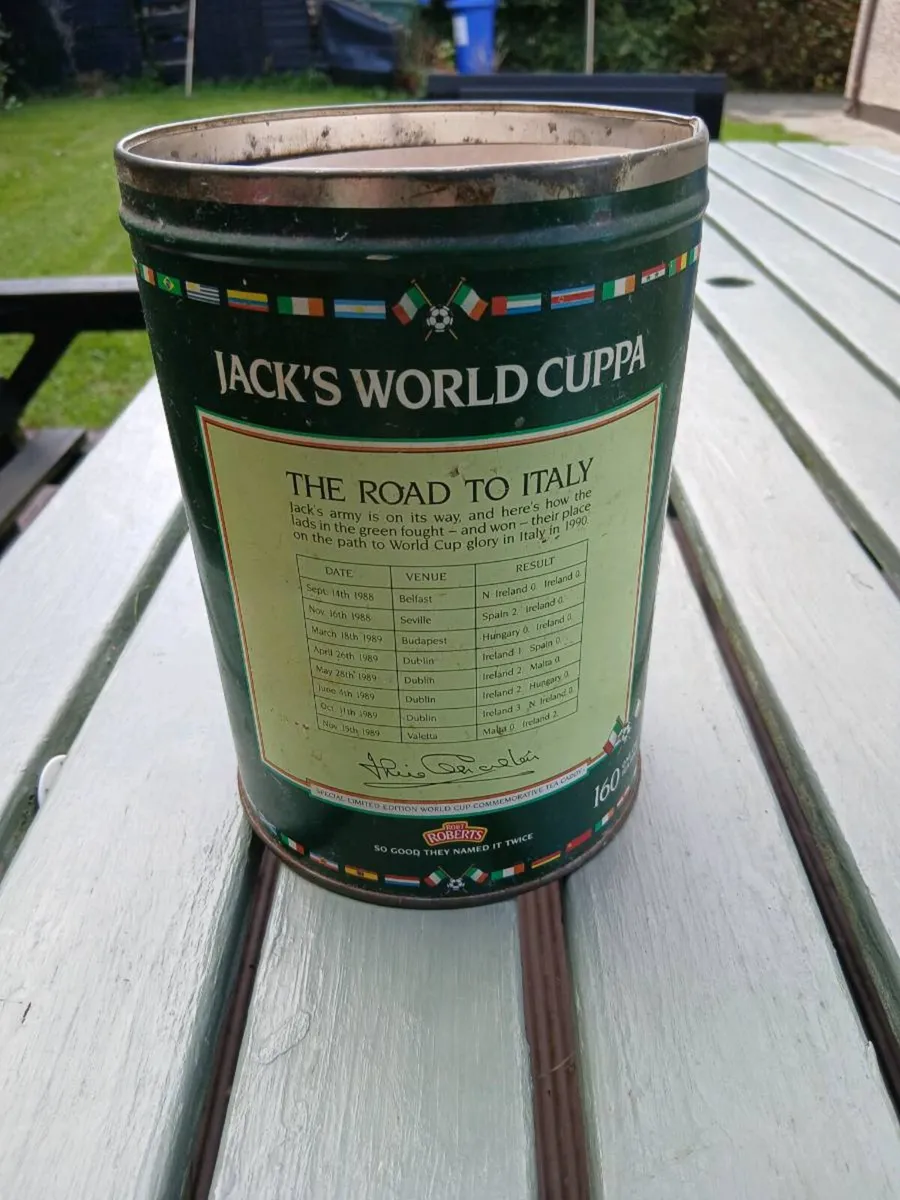 Jack Charlton World Cuppa tin - Image 3