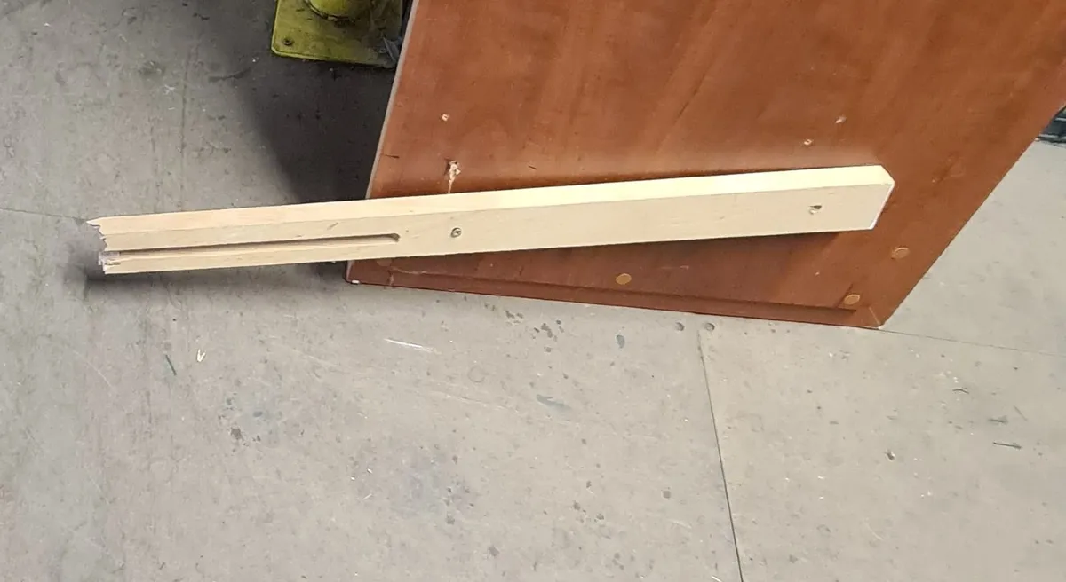 Wooden Bed Headboard with Minor Defect - Image 2