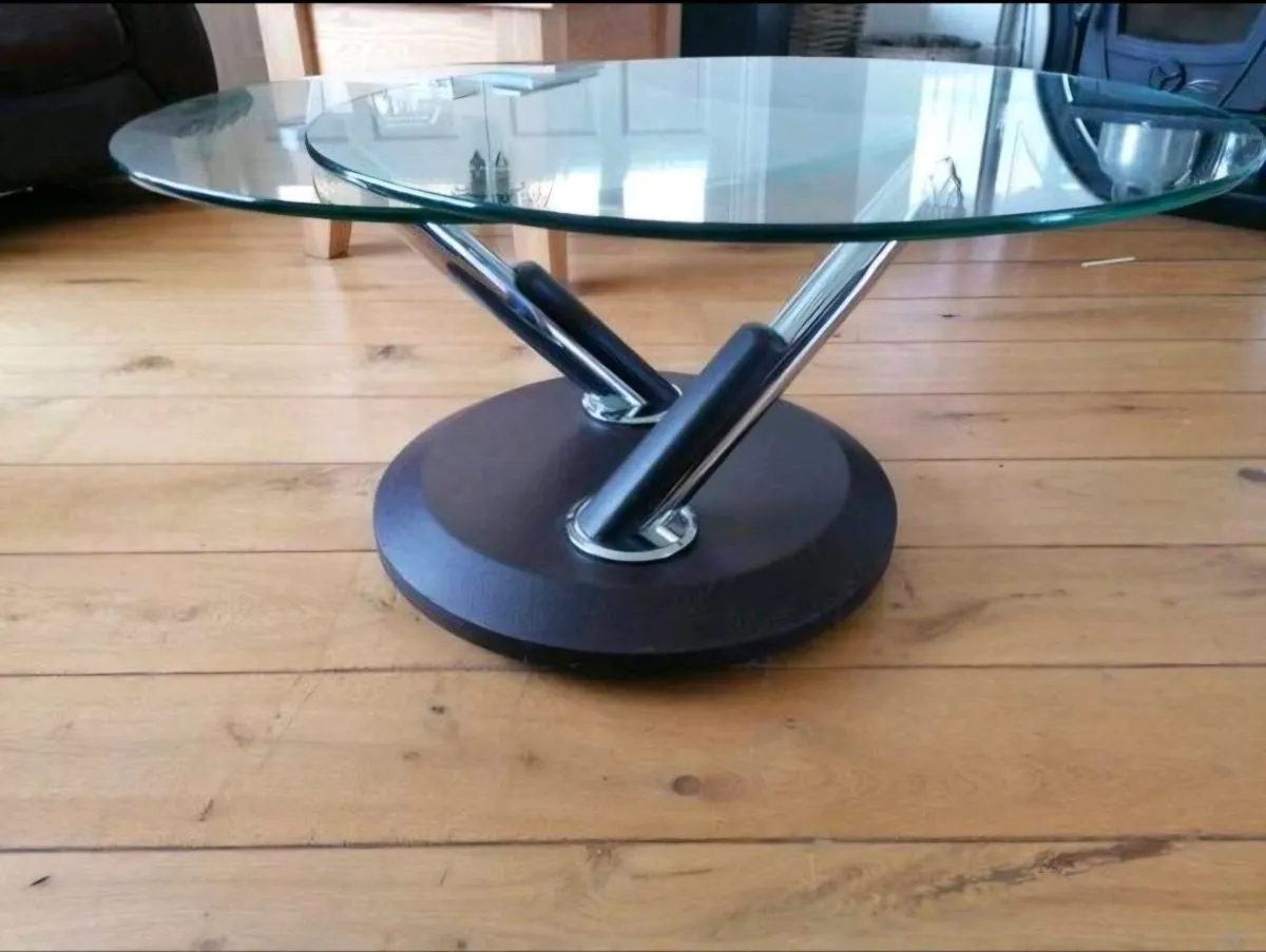 Round Glass Table - Image 2