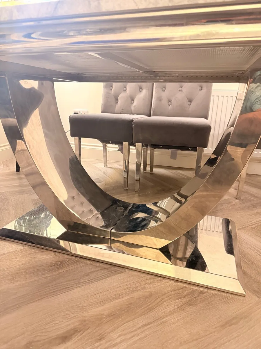 Modern Dining Table Set – Table, 3 Chairs & Bench - Image 4