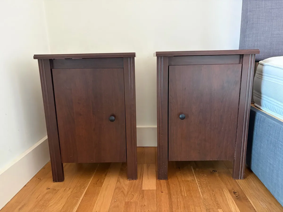 SONGESAND Bedside table, brown, 42x40 cm - Image 2
