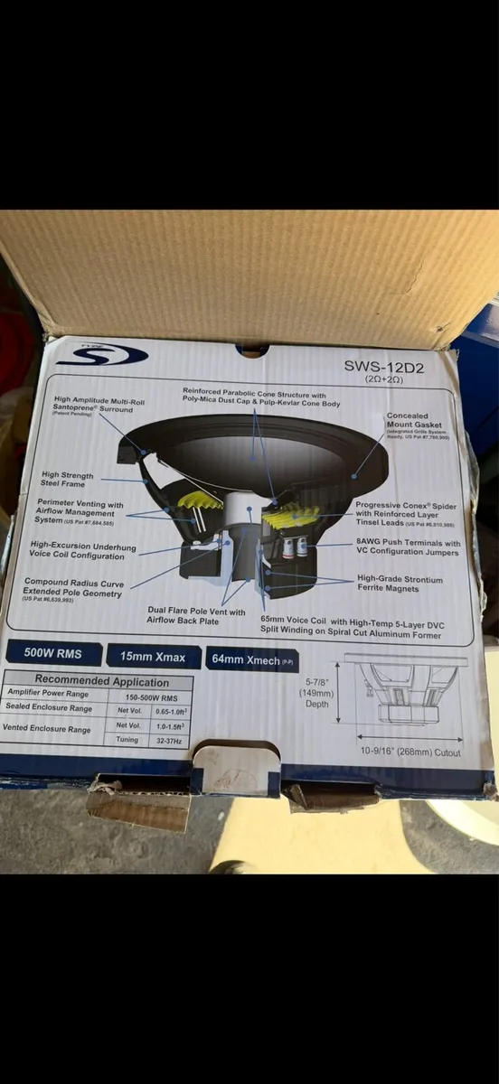 Alpine SWS-12D2 12" Subwoofer New - Image 1