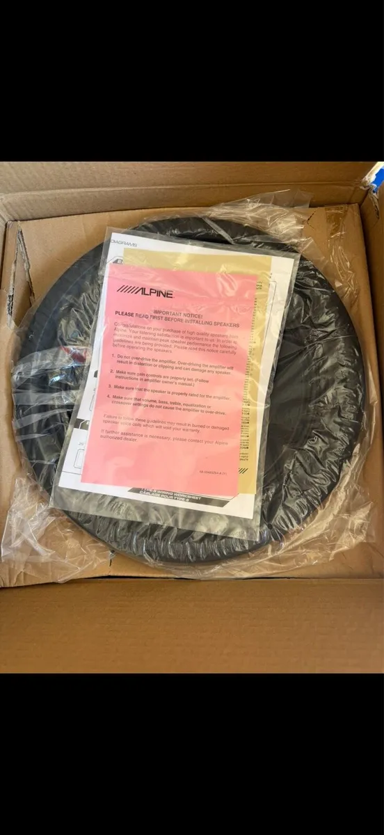 Alpine SWS-12D2 12" Subwoofer New - Image 2