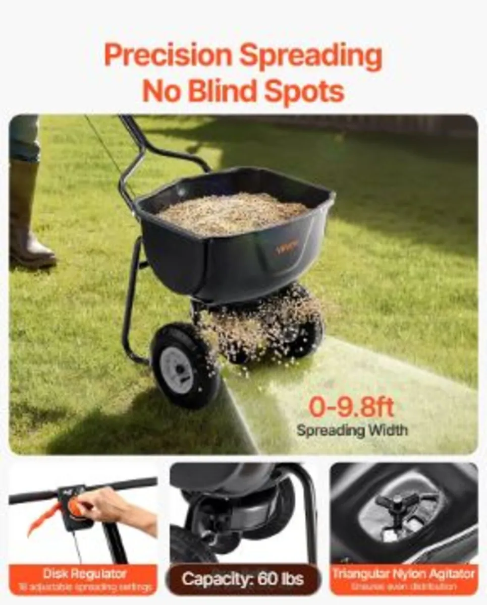 Walk Behind Spreader, 60LBS Capacity - Image 2