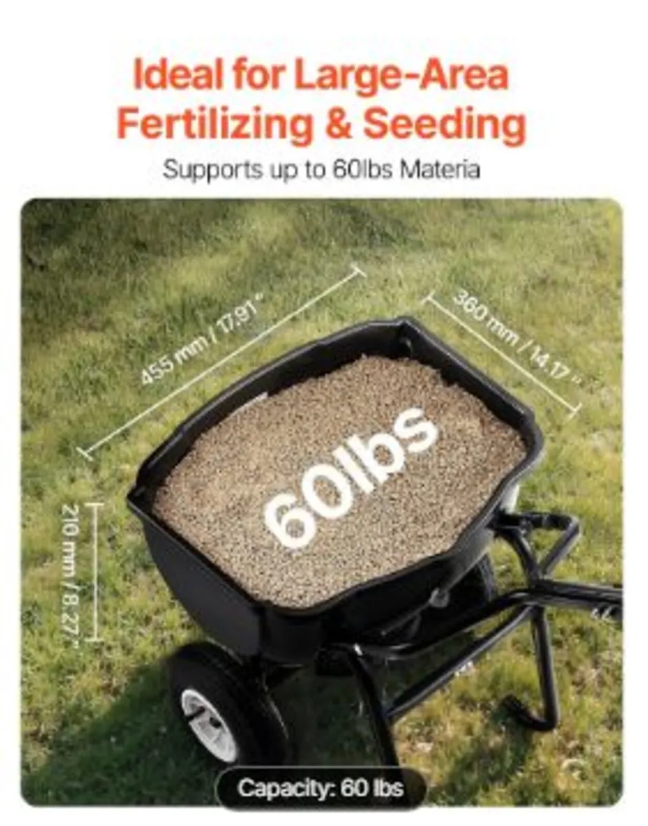Walk Behind Spreader, 60LBS Capacity - Image 4