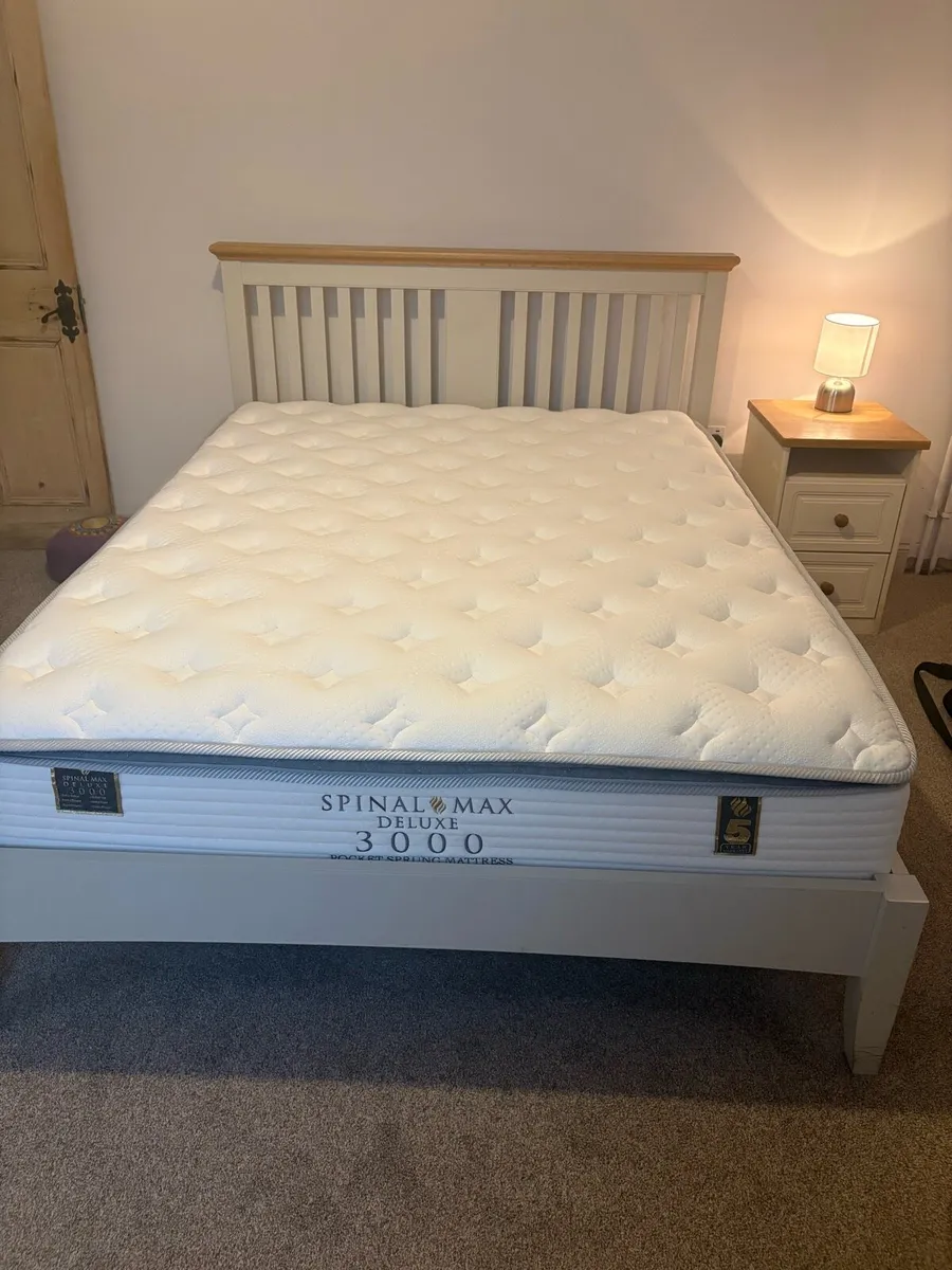 King size bed and mattress Waterford - Image 1