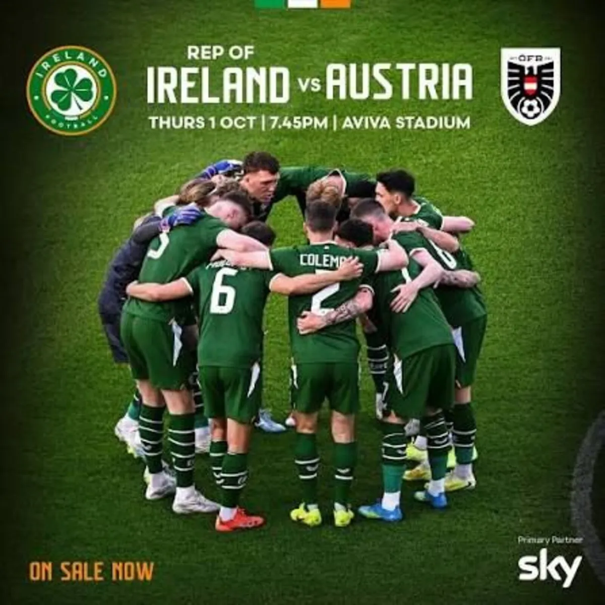 Ireland v Austria tickets