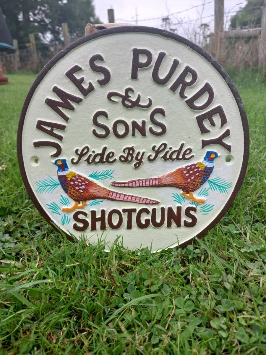 James Purdy  & Sons Cast Iron Sign