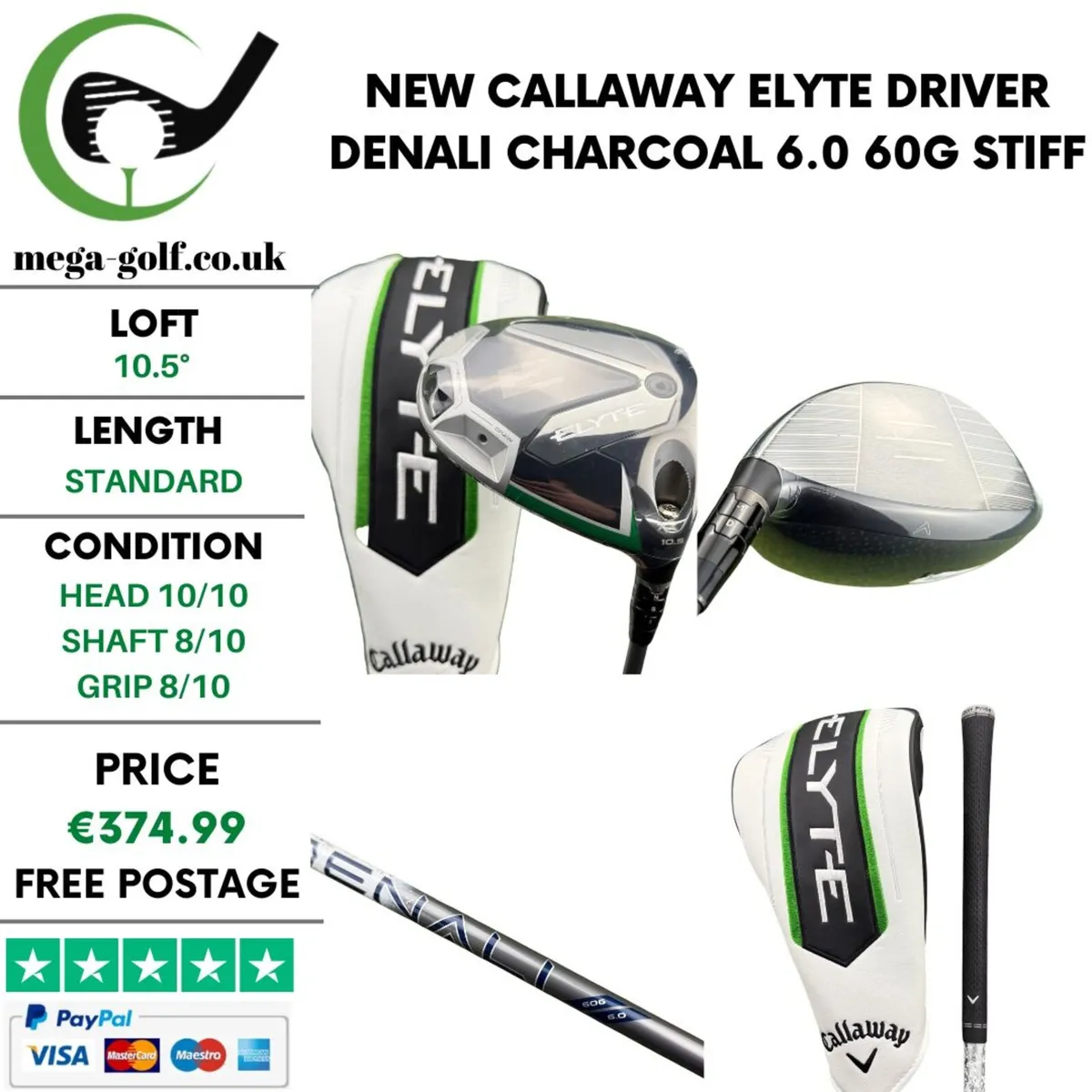 New Callaway Elyte Driver / 10.5° / Stiff - Image 1