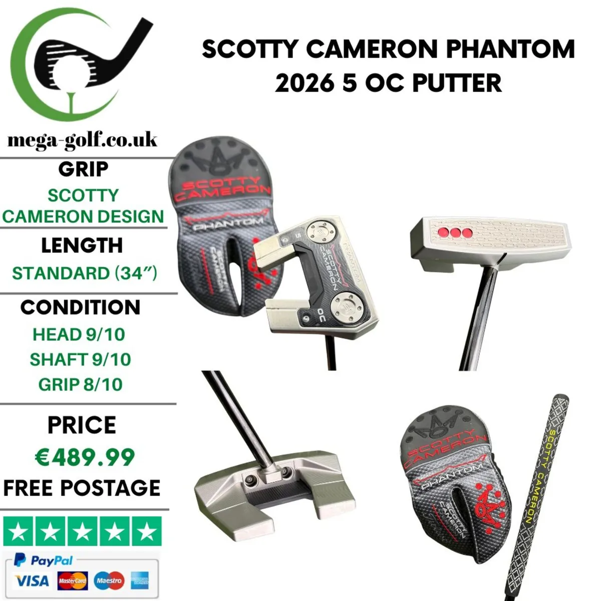 Scotty Cameron Phantom 2026 5 OC Putter / 34" - Image 1