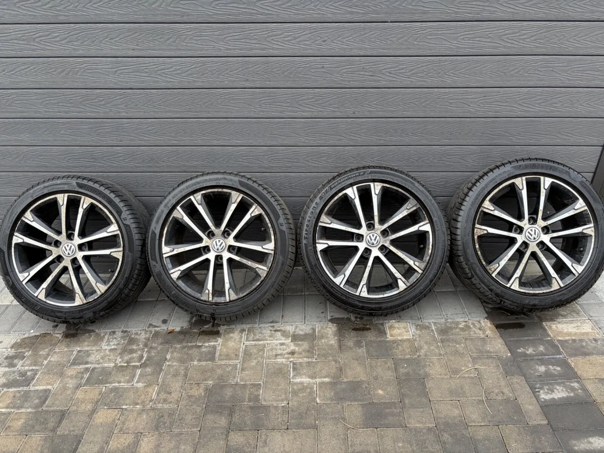 17” GENUINE VOLKSWAGEN GOLF GTD ALLOY WHEELS&TYRES - Image 2