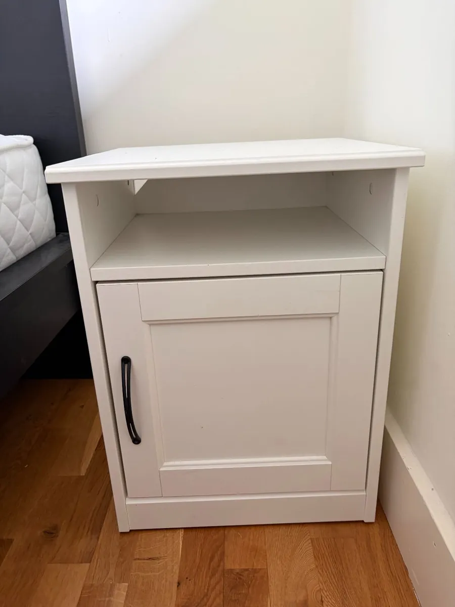 SONGESAND Bedside table, White, 42x40 cm - Image 2