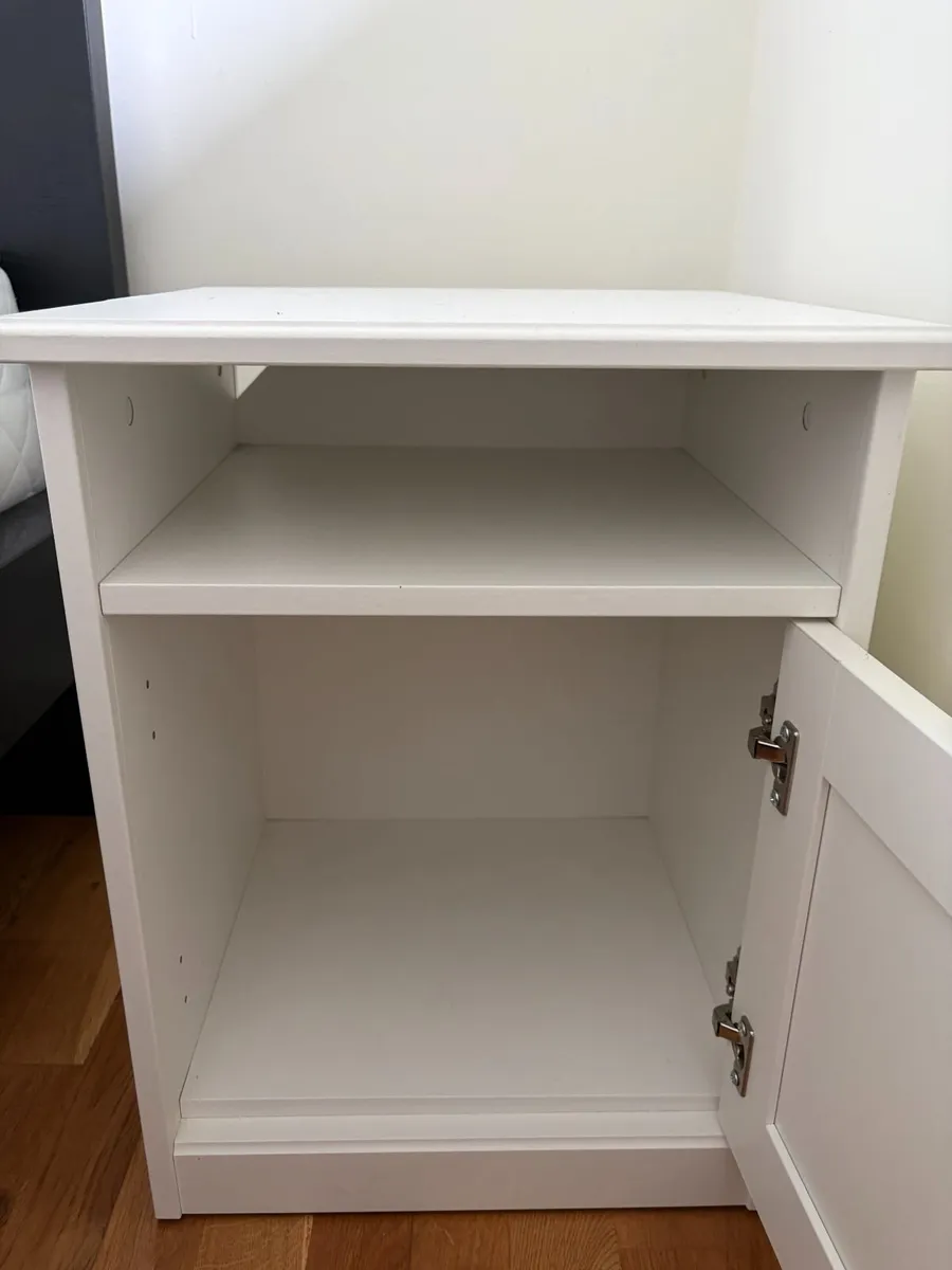 SONGESAND Bedside table, White, 42x40 cm - Image 3